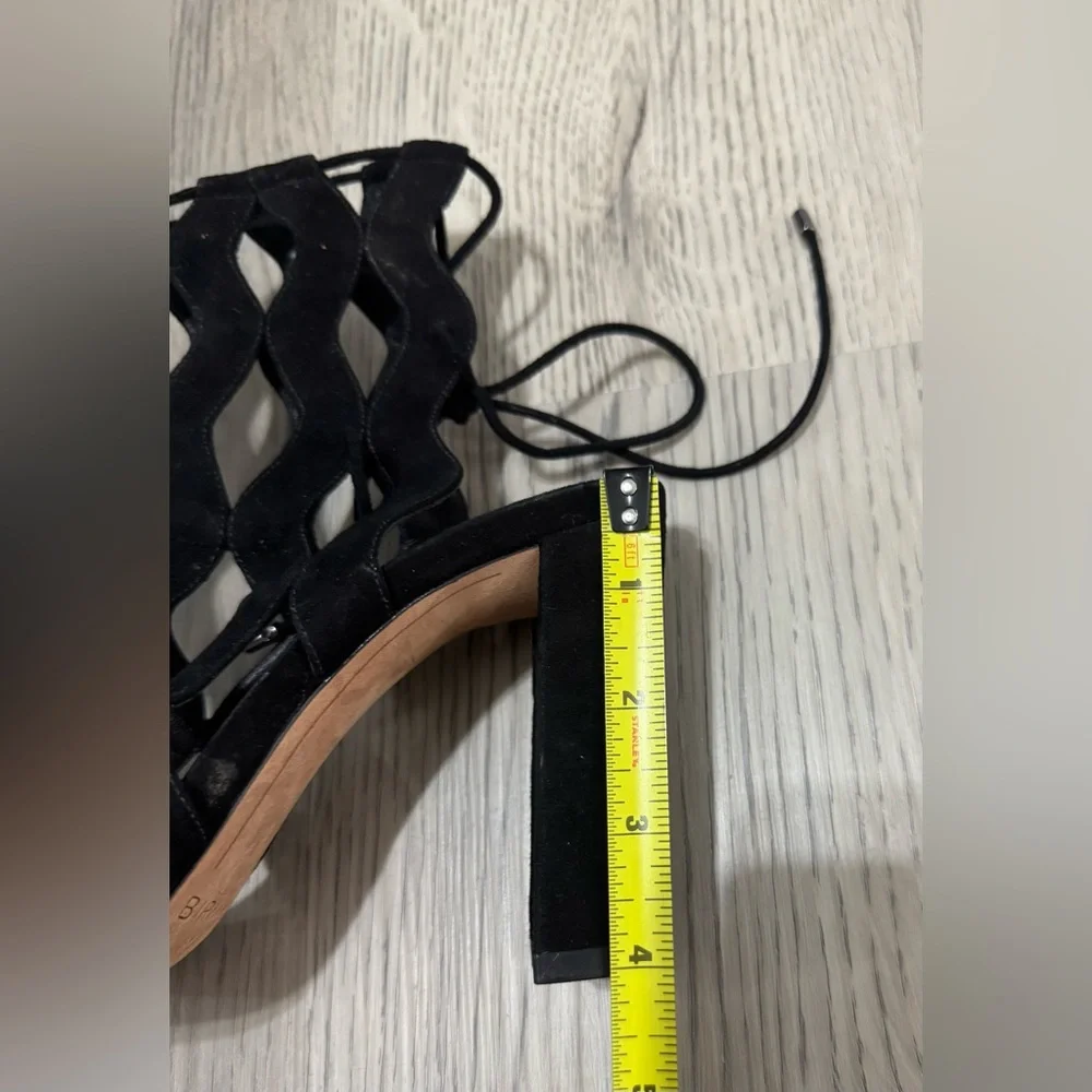 Alexandre Birman Loretta Black Suede Cutout Block Heels Size 41 /11 US $995 EUC - Picture 14 of 15